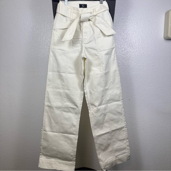 G by Giuliana | Off-White Wide-Leg Pants - Picture 1 of 6